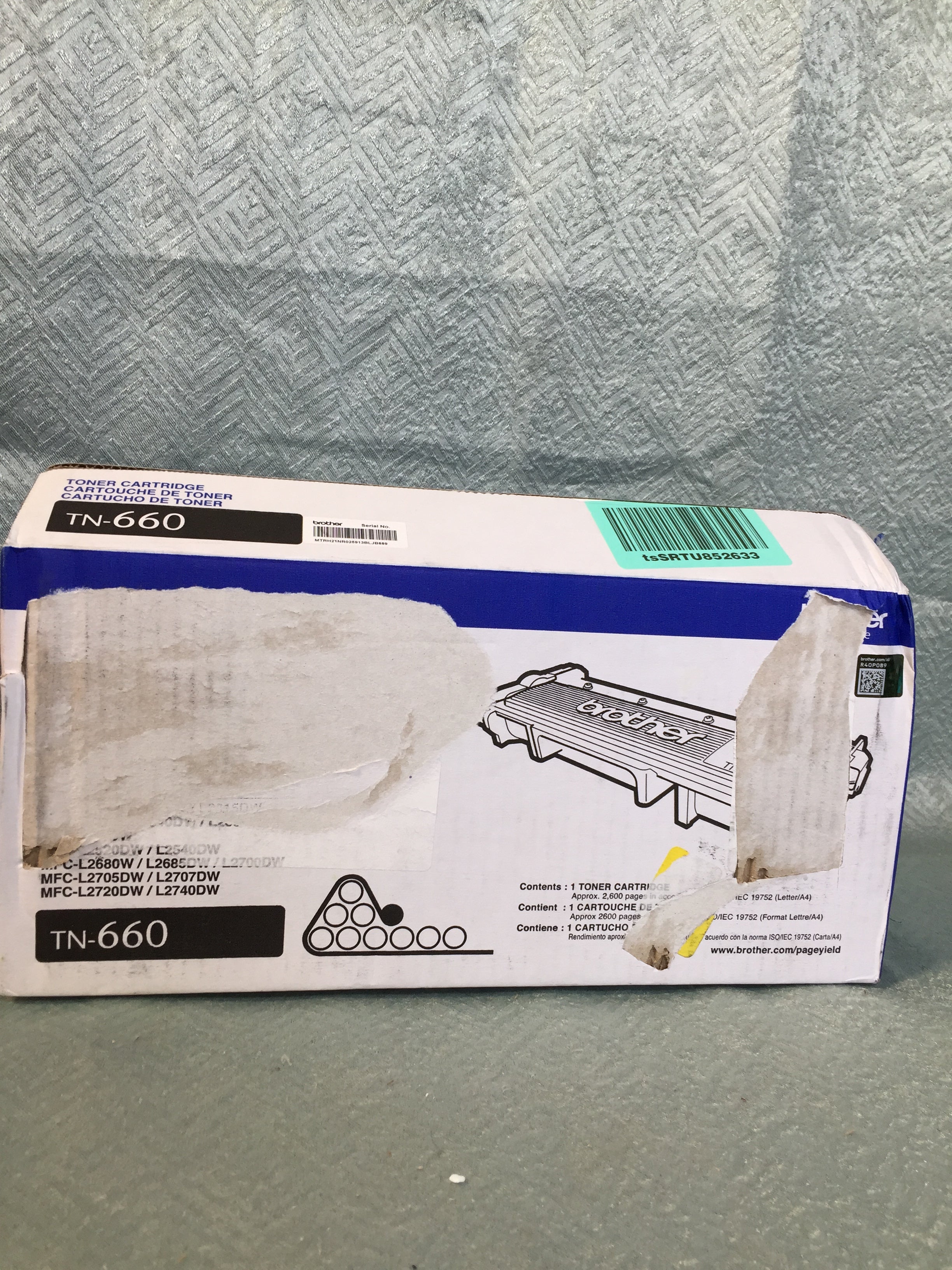 Genuine Brother Toner Cartridge - High Yield - TN-660 (7602343182574)